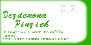 dezdemona pinzich business card